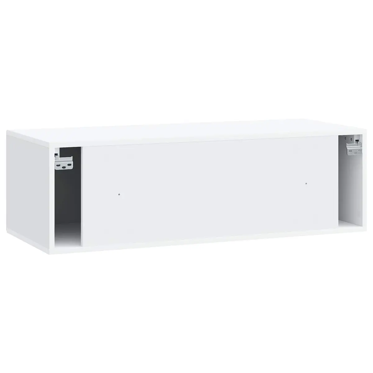 TV Cabinet Wall-Mounted Space-Saving 98 x 41 x 30 cm White Engineered Wood