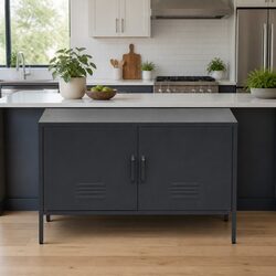 Cold Rolled Steel Buffet Sideboard with Adjustable Shelf