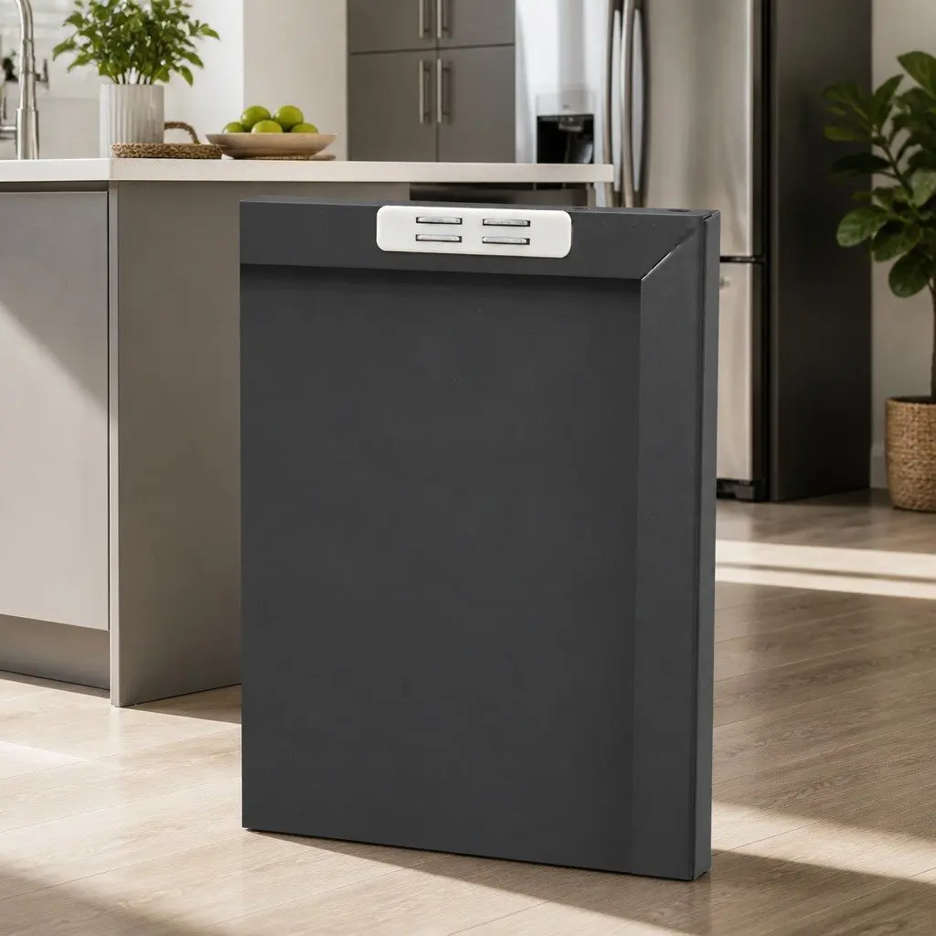 Buffet Sideboard Metal Cabinet Adjustable Shelf 100cm Charcoal