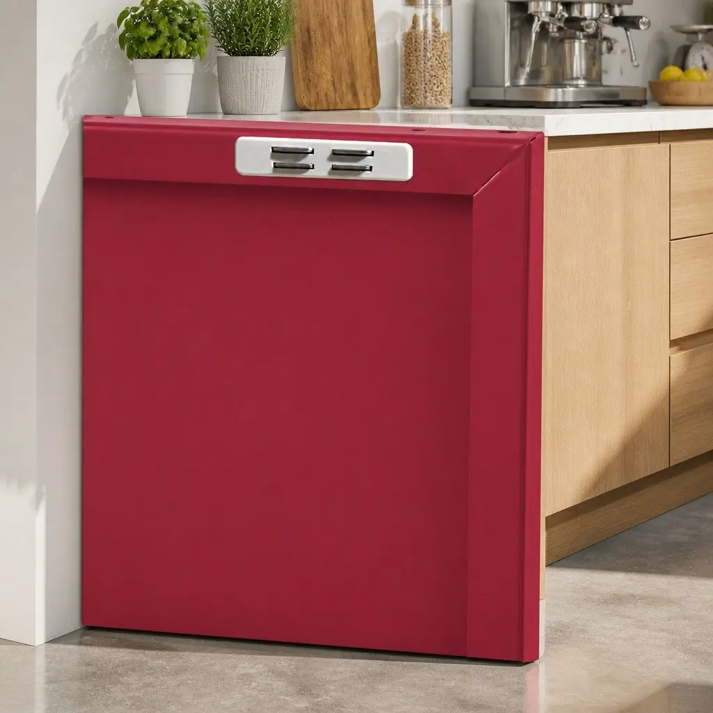 Buffet Sideboard Storage Cabinet Adjustable Shelf Pink Cold Rolled Steel