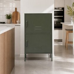 Metal Buffet Sideboard Cabinet with Adjustable Shelves