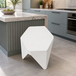 4PC Stackable Bar Stools White - Durable Design