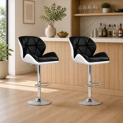 Adjustable Height Bar Stools with 360-Degree Swivel