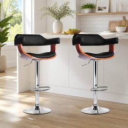 Contemporary Bar Stools with Adjustable Gas Lift and Armrest