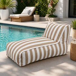 Bean Bag Chair Cover L-Shape Water-Resistant for Versatile Use