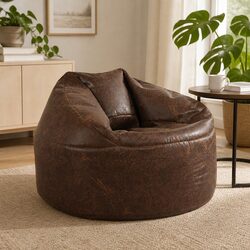Stylish Brown Bean Bag Chair Cover to Elevate Your Room