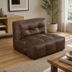 Modular Bean Bag Cover Chair with Zipper Opening