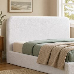 Double Foam Headboard with Removable Cover and Hook Fixation