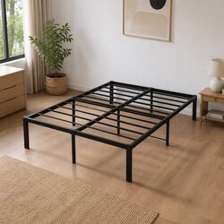 Metal Bed Frame for Full Size Mattress with Storage