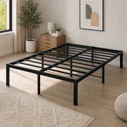 Durable Metal Bed Frame Full Size Storage Solution