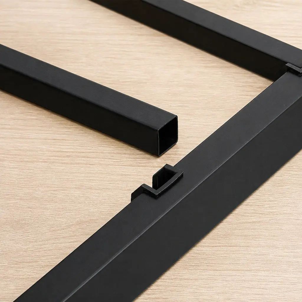 Heavy Duty Metal Bed Frame Full Size Black Storage Platform Foundation