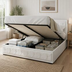 King Size Gas Lift Bed Frame - Durable and Functional