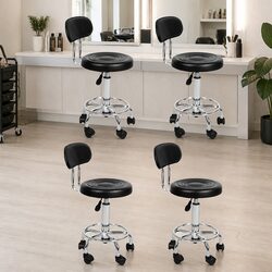 Stylish Adjustable Swivel Bar Stools Set of 4