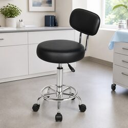 Height Adjustable Low Back Swivel Office Stool