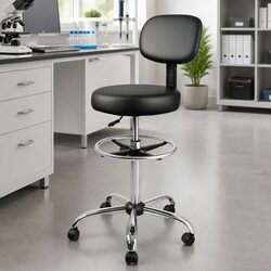 Swivel Office Chair with Adjustable High Back and Footrest