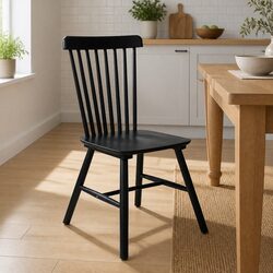 Kitchen Dining Chairs Set of 2 with Solid Wood Frame
