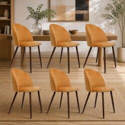 Modern Velvet Dining Chairs Set of 6 for Home