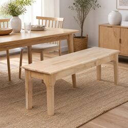 Sleek Oak Dining Bench for Contemporary Homes