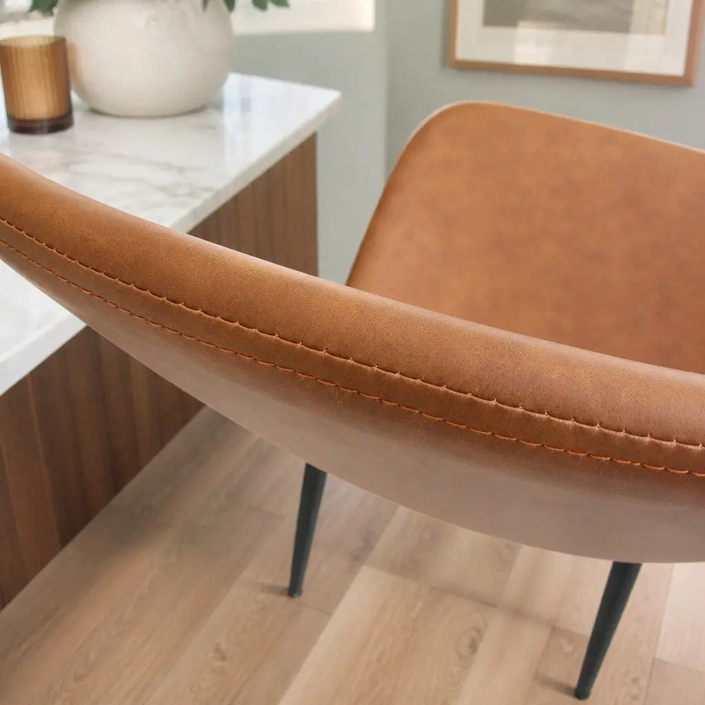 Dining Chairs Set of 8 Kitchen Lounge Eames Style Padded Seat Backrest Café