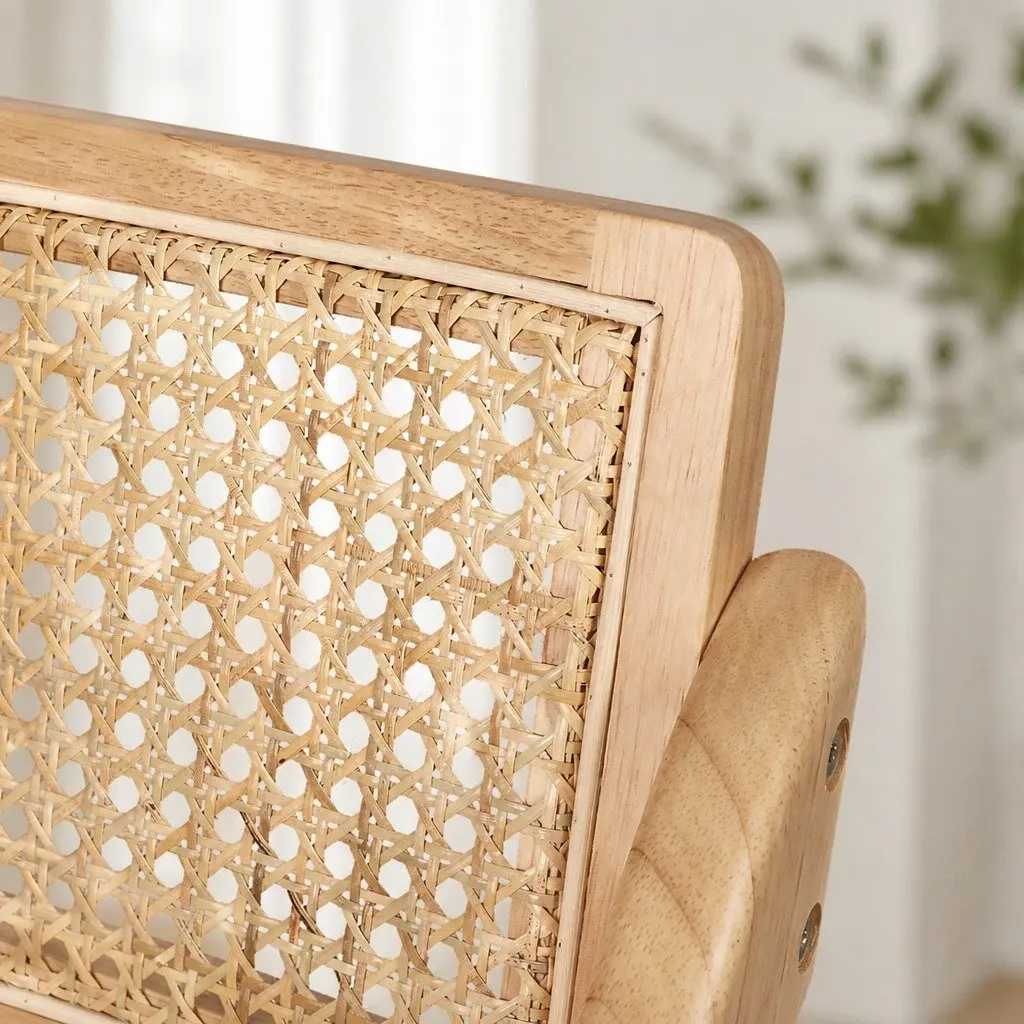 Dining Chairs Foldable Natural Wooden 49cm L x 61cm W x 77cm H