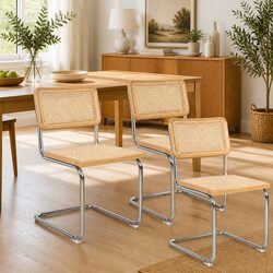 Modern Rattan Dining Chairs Set of 4 for Stylish Spaces
