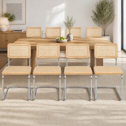 Modern Rattan Dining Chairs Set of 8 for Chic Spaces