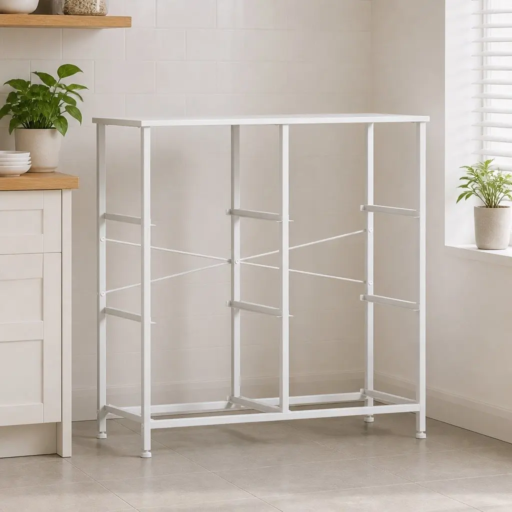 Chest of Drawers Vintage Storage Cabinet 6 Drawer White