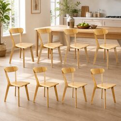 8 Natural Wooden Dining Chairs for Stylish Interiors