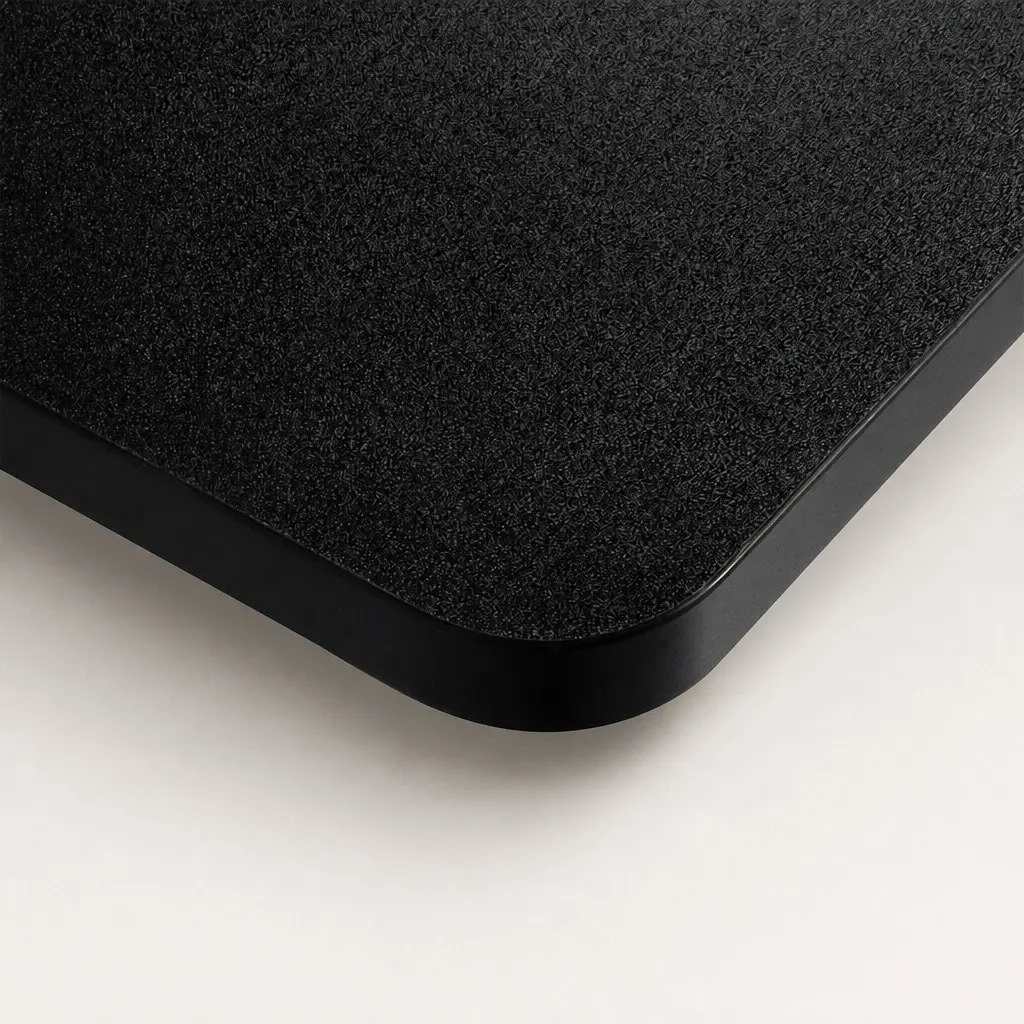 Office Workstation Surface Black MDF Veneer 120x60cm Table Top Motorised