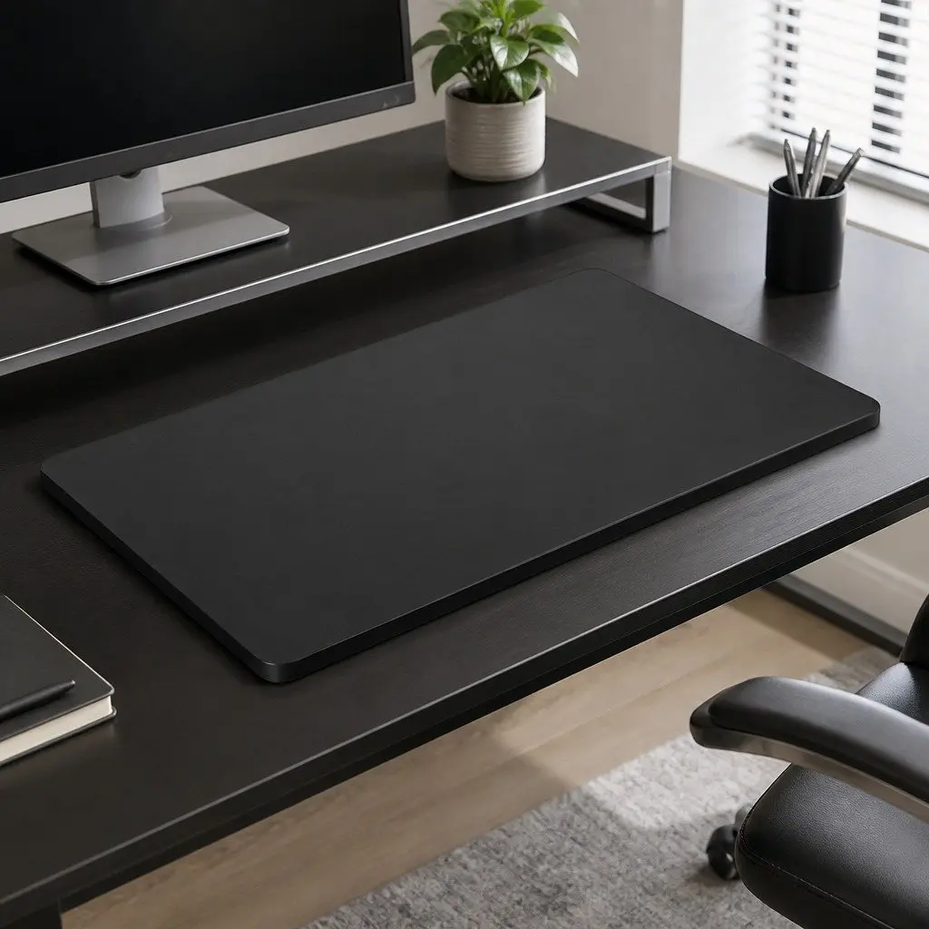 Desktop Table Top Anti-Scratch 140x70cm Black Particle Board MDF Veneer