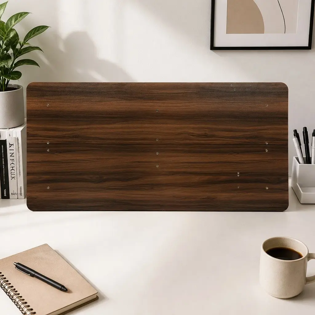 Desktop Table Top Adjustable 140x70cm Walnut