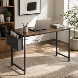 Computer Desk with Metal Frame and MDF Desktop 80cm