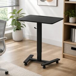 Mobile Standing Desk: Adjustable Height Office Workstation