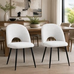 Sleek and Contemporary Dining Chair Set of 2