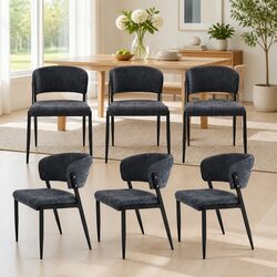Modern Charcoal Dining Chairs Set of 6 for Stylish Spaces