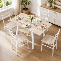Compact 5-Piece Dining Table and Chairs Set