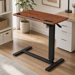 Sleek Adjustable Mobile Desk with USB Charging