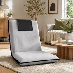 Adjustable Floor Lounge Chair Sofa Bed with Headrest