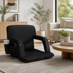 Adjustable Heated Floor Lounger Recliner Sofa Bed