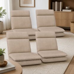 5-Position Floor Chair Sofa Recliner with Heavy-Duty Frame