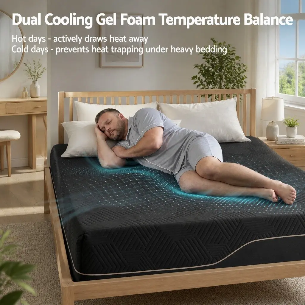 Double Memory Foam Mattress 30cm with Gel Infusion
