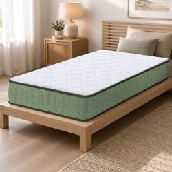 25cm King Single Memory Foam Mattress with Zipped Cover