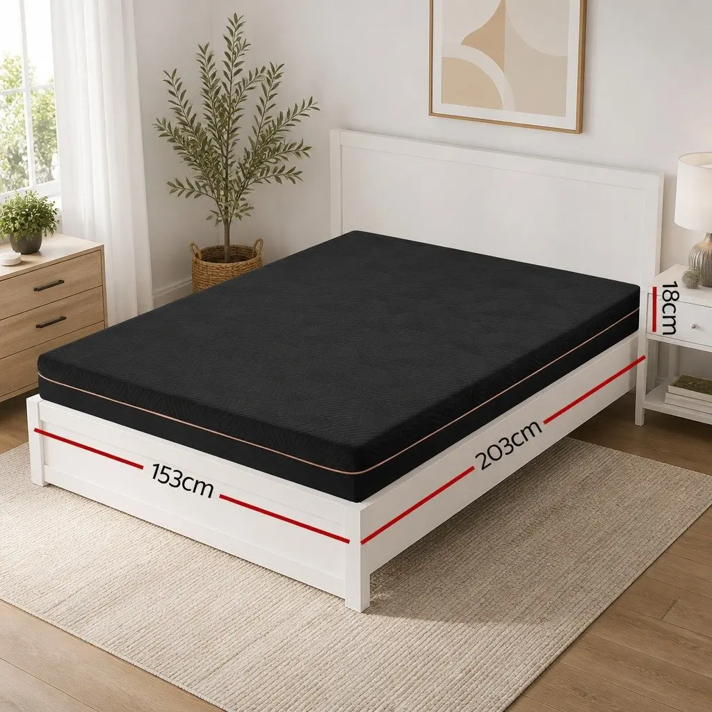 Queen Mattress 18cm Thick with Gel-Infused Foam
