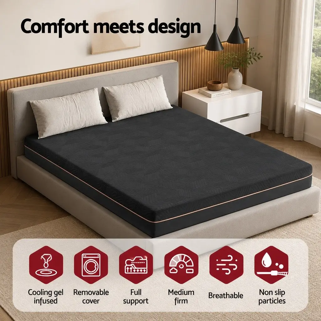 Queen Mattress 18cm Thick with Gel-Infused Foam