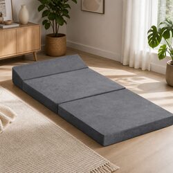 Convertible Trifold Mattress with Removable Cover
