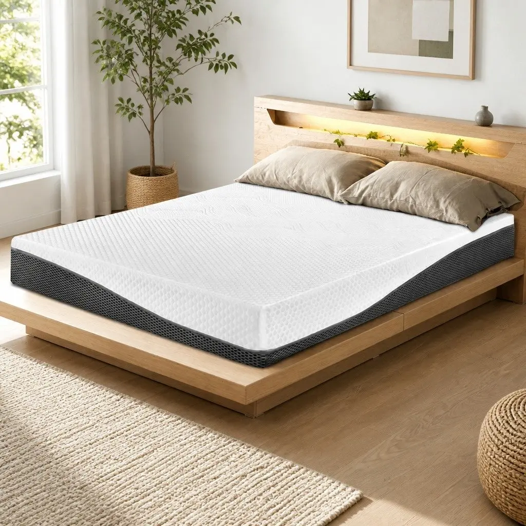 Cool Gel Memory Foam Mattress Queen 21cm Non-Spring