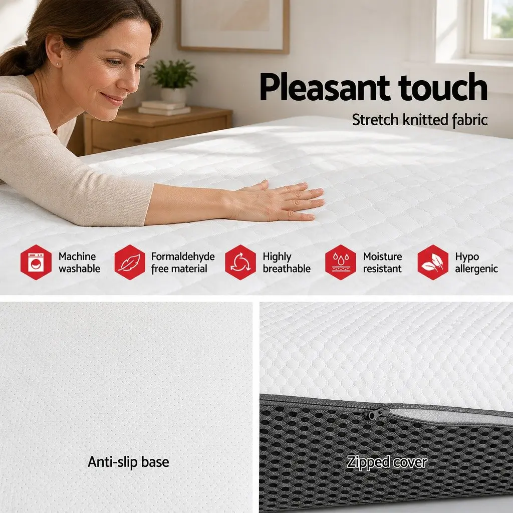 Cool Gel Memory Foam Mattress Queen 21cm Non-Spring