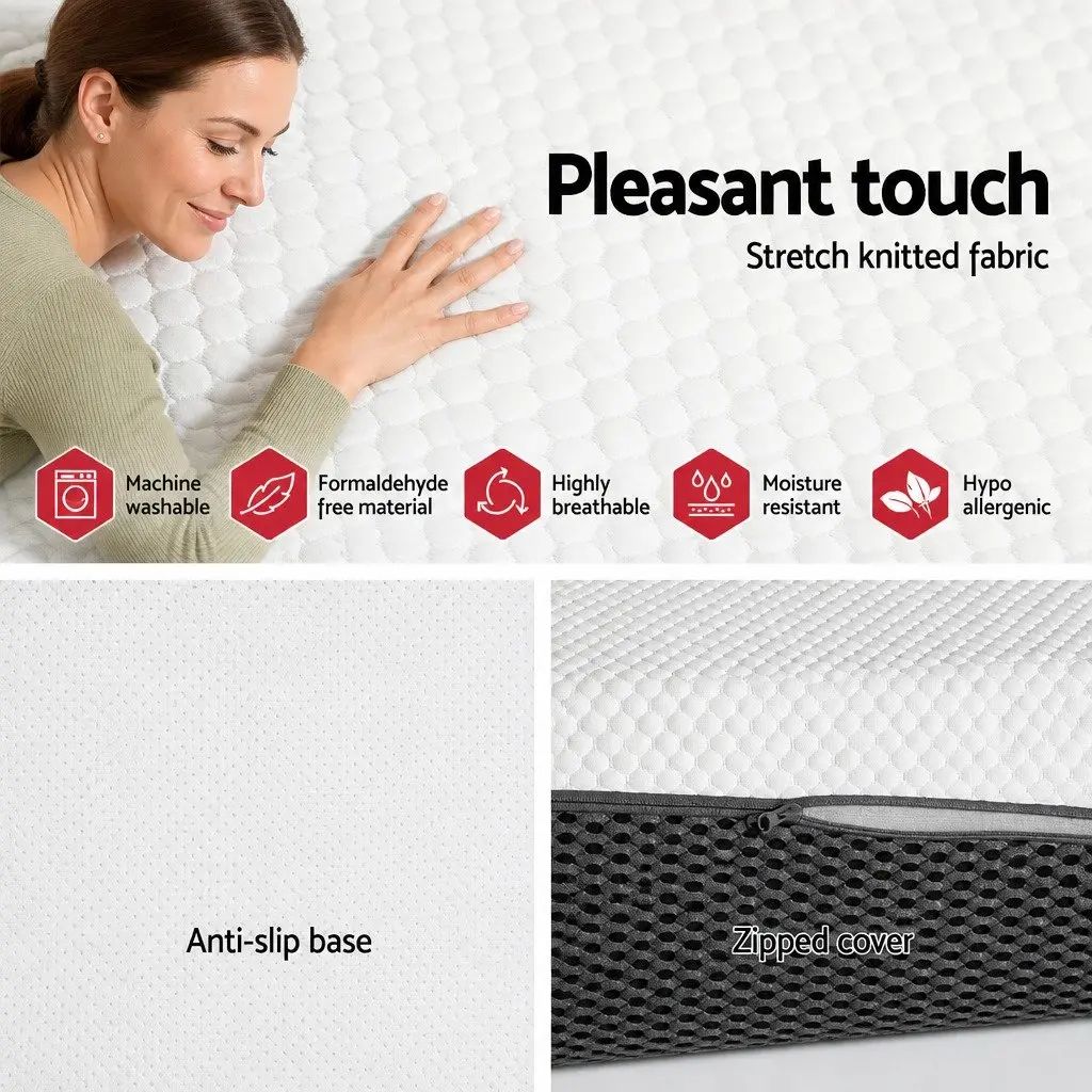 Memory Foam Mattress Medium Firm 21cm Cool Gel Single White