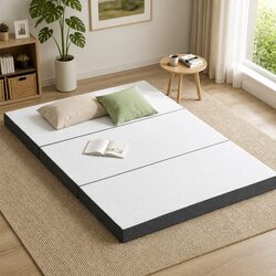 3-Fold Foam Mattress: Portable Chair and Double Bed