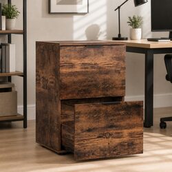 2 Drawer Filing Cabinet with Smooth-Gliding Drawers
